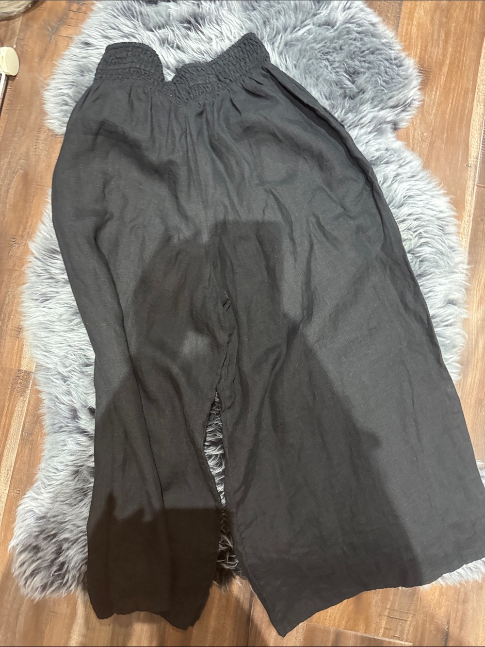 Wilfred Black 100% Linen Wide Pants - Picture 9 of 9